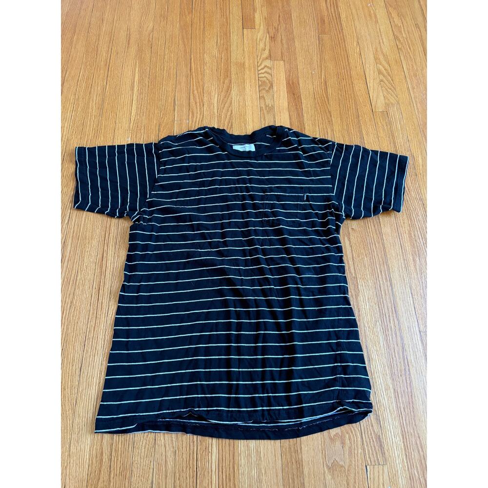 Black Stripped Men's  T-Shirt - Large